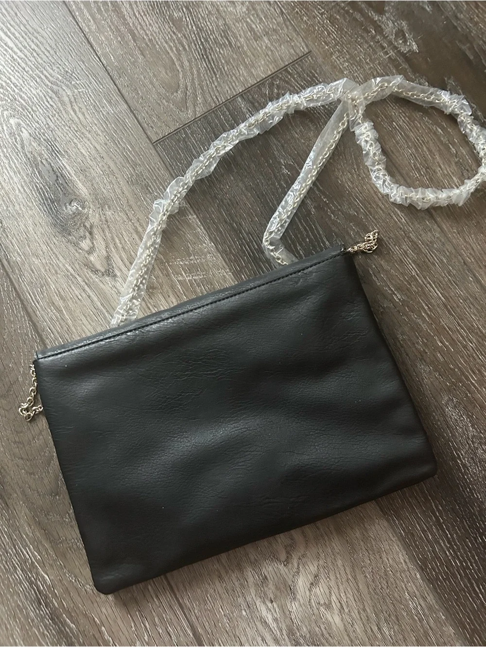 Black Studded Chain Shoulder Bag - Women's Fashion Clutch